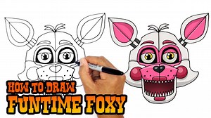 How to Draw Funtime Foxy | FNAF Sister Location
