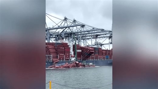 'A mess': Cargo chaos as 67 containers topple into ocean in rare, dangerous accident