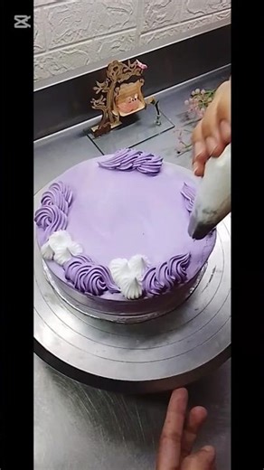 #how to make cream cake at home#Simple cream cake, elegant final look #✨Whipped to perfection🤍🎂#cake