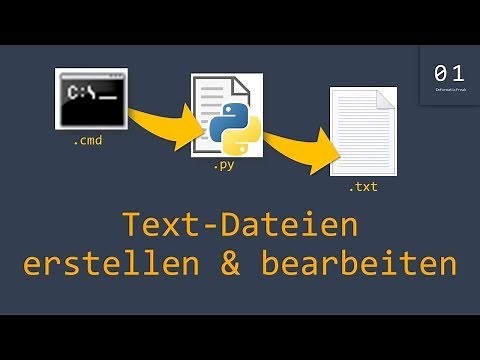 Text-Dateien erstellen & bearbeiten | Python Tutorial #18