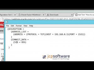 Conectarse a Base de Datos Oracle sin TNSNAMES