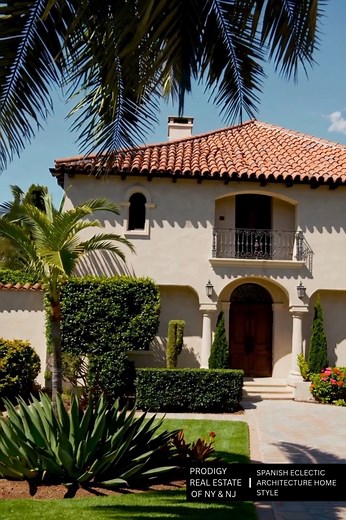 Experience the timeless elegance of Spanish Eclectic homes—where red-tiled roofs, arched doorways, and stucco charm meet resort-style living. 🌴🏠 #SpanishEclectic #MediterraneanVibes #StuccoStyle #ArchitecturalInspiration | Prodigy Real Estate
