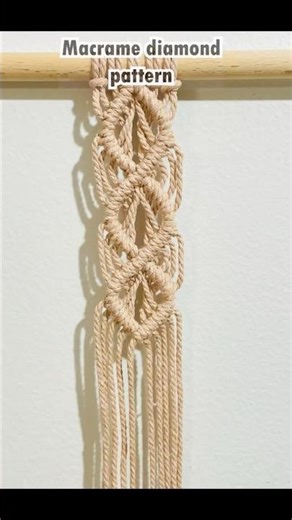 Macramé Diamond Pattern Variations Tutorial | Creative Knotting Ideas for Unique Designs #shorts