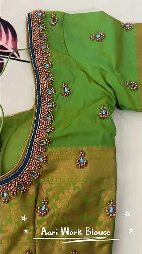 Green Designer Blouse Design 💚 Trending Silk Blouse Collection 2026
