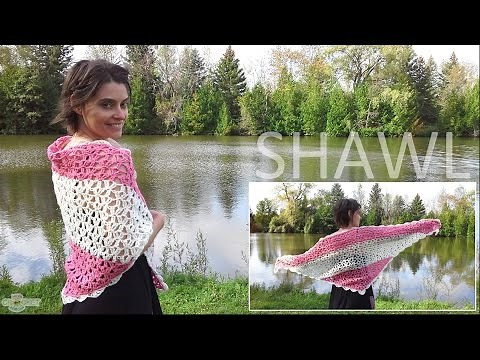 Crochet Shawl Pattern & Tutorial - Beautiful Vintage Lace Style