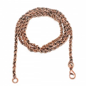 Copper Chain Necklace With Lobster Clasp, Top Quality Handcrafted Chain, 100 % Oxidized Chain for Pendant, Viking Jewelry Eco Friendly Gifts - Etsy