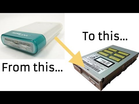 Getting an internal LS-120 Superdisk drive from an external one