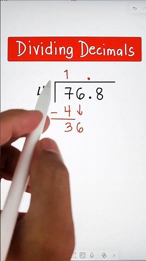 Dividing Decimals by a Whole Number #mathteachergon #dividingdecimals