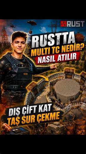 Rustta Multi TC Nedir? Nasıl Atılır? Ve Dış Çift Kat Taş Sur En Sağlam Şekilde Nasıl Çekilir #shorts