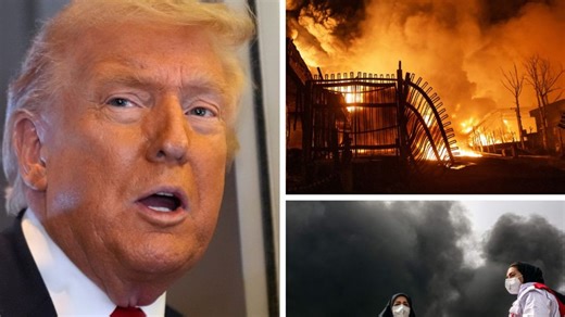 Huge fires burn after Israel strikes Tehran oil facilities