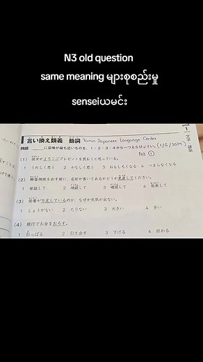 N3 Old Questions: Same Meaning Analysis