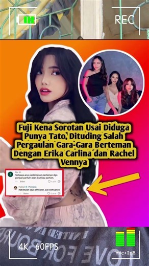 Fuji di duga punya tato dan jadi sorotan #shortvideo #short #shorts #trendingshorts #viralshorts