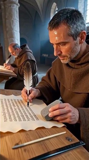 История дизайна. Средневековый скрипторий #history #дизайн