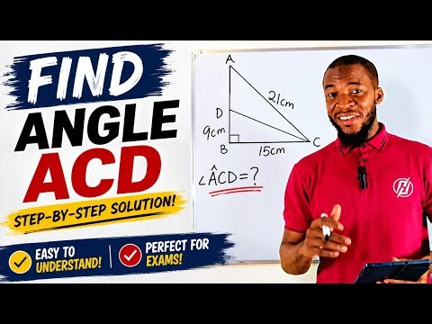 Find Angle ACD Easily! | Trigonometry Problem Solved Step-by-Step