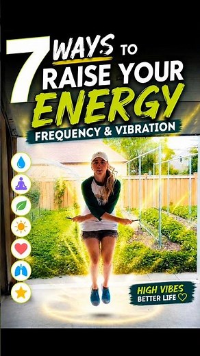 7 Ways to Raise Your Energy⚡#vibration #energyhealing #jumprope #stressrelief #consciousness #chakra