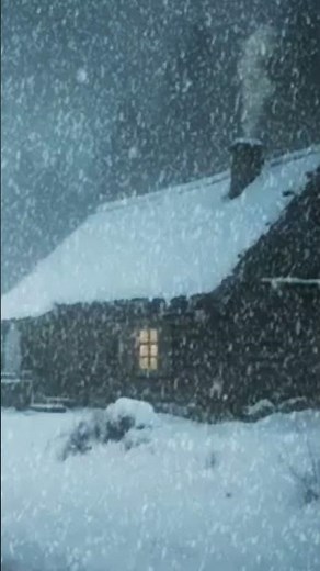 Snowstorm Cabin Ambience ❄️ Extreme Blizzard & Howling Wind Sounds