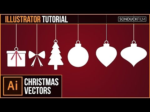 Adobe Illustrator CC Tutorial: Flat CHRISTMAS VECTORS | Graphic Design