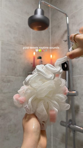 asmr post tennis routine sounds 🤍🎾🍉🚿 #asmr #asmrsounds #selfcareroutine