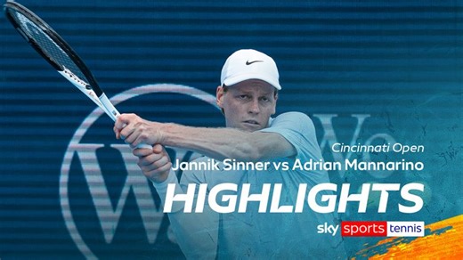 Jannik Sinner vs Adrian Mannarino | Cincinnati Open highlights