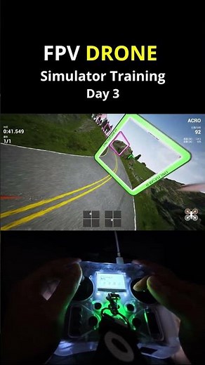 FPV Simulator Training Day 3 – Real Radiomaster Pocket Control! 🕹️📱#fpvdrone #dronetraining