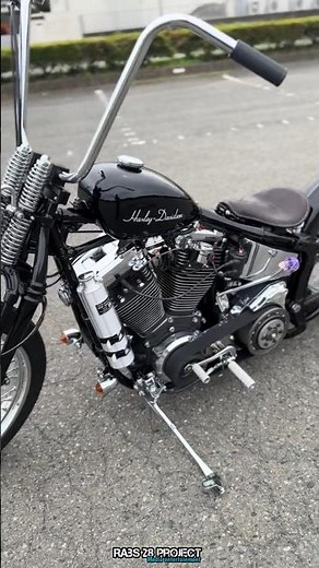 This Harley Evolution Chopper is a Masterpiece! Pure Engine Sound🔊 #harleydavidson #chopper #custom