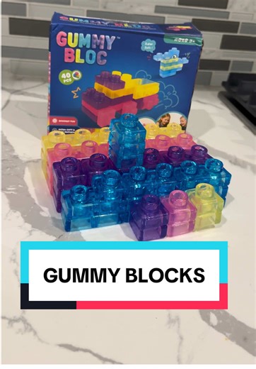 These gummy blocks are so satisfying to play with! #toddlersoftiktok #toddler #kidsoftiktok #momsoftiktok #dadsoftiktok