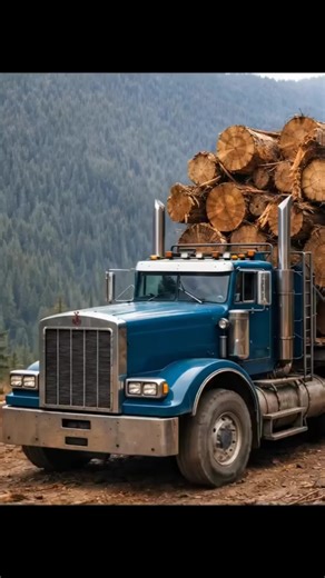 Heavy Timber, Steep Roads: A Day in Mountain Logging #usa🇺🇸 #monster #Giants