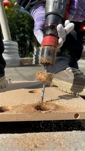 Wood😱Me#Perfect Hole Ka Magic#Tool😲 Ek Click Me Bit Change Must Have Tool for Makers#Carpentry Easy