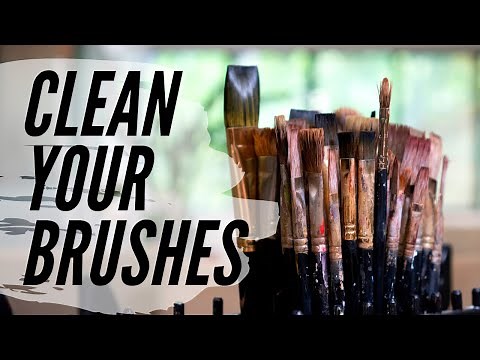 How to Clean Oil Painting Brushes - THE BEST WAY