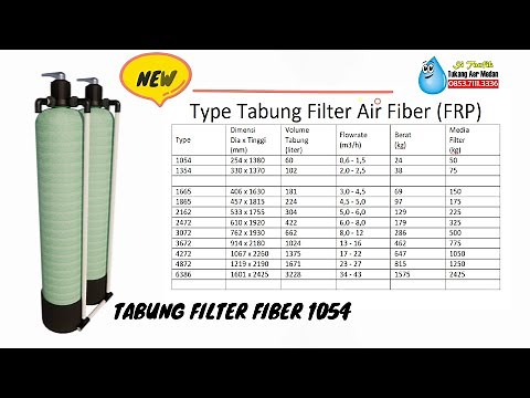 TABUNG FILTER AIR FRP 1054 PENJELASAN KEGUNAAN DAN SPESIFIKASINYA