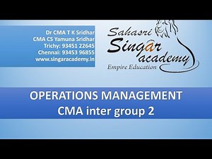 Operations Management III