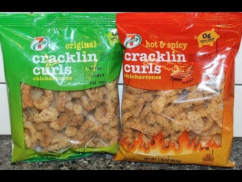 7-Eleven 7-Select Cracklin Curls Chicharrones: Original and Hot & Spicy Review