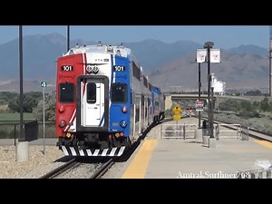 FrontRunner Trains near Salt Lake City, Utah