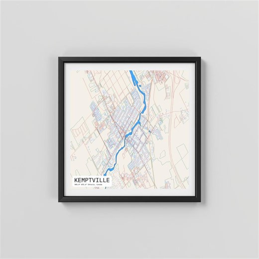 Kemptville, Ontario, Canada, Printable Map Art (digital Download) - Etsy Canada