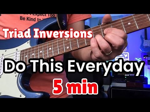 Super Simple Triad Inversions with 1 5 6m 4 Chord Progression