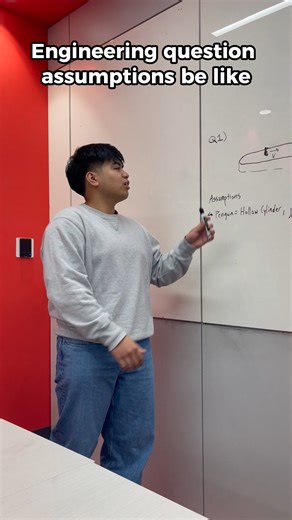 Emman For Real on Instagram: "assume the penguin is also incompressible 🐧 btw to u amazing engg students, if you are looking to boost your GPA, need help landing a co-op, or just have a ton of engg school related questions, you can book w/ me on my website in the link in my bio. Feel free to DM me if u have any questions! ill see yall there 📝🐧 #engineer #engineeringstudent #skit #mechanicalengineering #engineeringGPA"