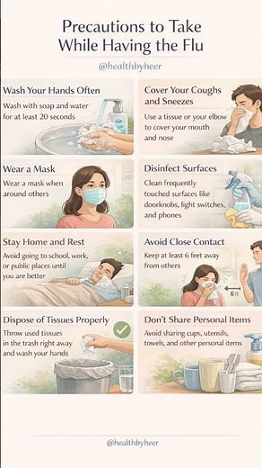 Stay Safe During Flu🤒 #healthylifestyle #healthtips