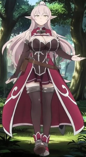 “We should be careful. Monsters often hide in places like this.” Ariane Glenys Maple from *Skeleton Knight in Another World*. The forest isn’t just scenery — it’s a test of awareness. Did we nail the quiet, watchful elf-knight vibe? #ariana #vibes #Anime #Elf #fyp