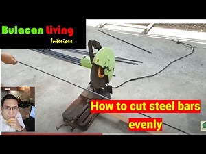 How to cut steel bars evenly