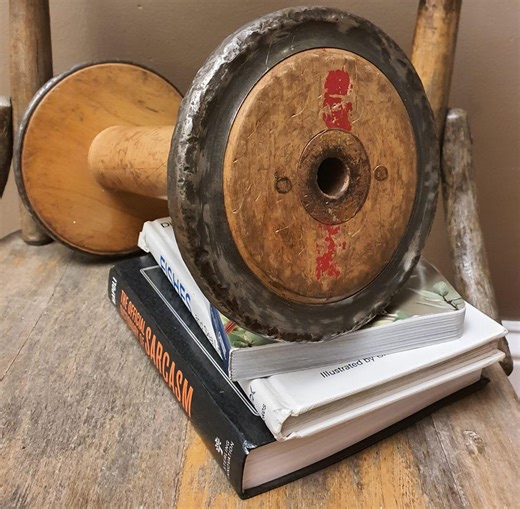 Vintage Wooden Spool-large Wood Spool - Etsy