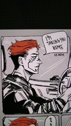 Sukuna's door salesman skills are a 20 out of 20 fingers but yuji ain't shaking a single hand #itadoriyuuji #sukunaryomen #art #itadori #jjk #jujutsukaisen #fanart #anime #sukuna #sukuita