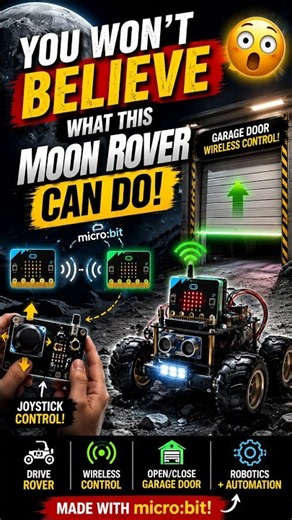 Why I built a Rover to open my garage door #robotics #microbit #diyprojects