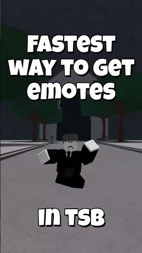fastest way to get emotes in tsb