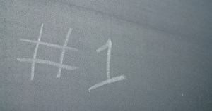 Hand Writing #1 (number One) With Chalk On Stock Footage SBV-311890214 - Storyblocks