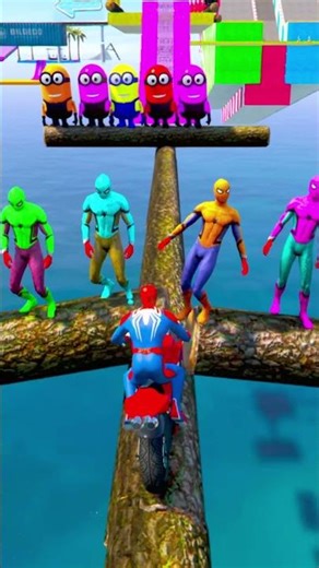 Spiderman Appears in GTA V.🕷️ Spiderman Appears in GTA V… This Gets Crazy! 😱😂 #gtavfunny #gta