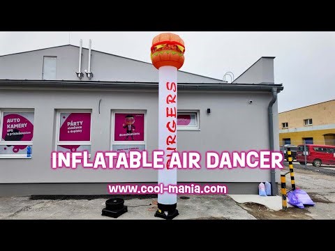 🍔💨 Dancing Hamburger Air Dancer – Wacky Waving Tube Man for Outdoor Ads! 🕺👋🎉