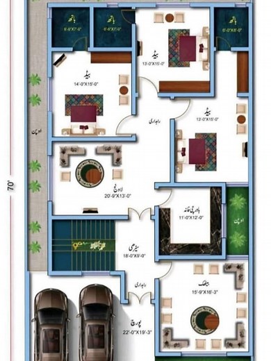 10 مرلہ مکان کا نقشہ 40x70 #viral #1million #foryoupage #foryou #2danimation #deraghazikhan #friends @HaSSan @🏠✏️House Planer✏️🏠 @Ahmad Khan @Ahmad khan @NAQSHA JAAT