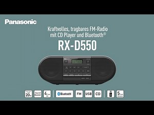 Tragbares CD-Radio RX-D550 mit Bluetooth® | Panasonic Produktvorstellung