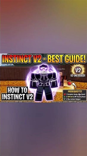 How to instinct V2 best guide #robloxshorts #instinct #observationhaki #bloxfruits #viralshorts #op