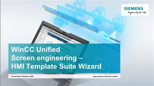 12 SIMATIC WinCC Unified HMI Template Suite Wizard | PLC Programming